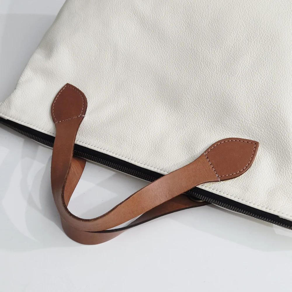 PARKER THATCH EGGSHELL LEATHER CHARLIE BAG - Picture 2 of 8